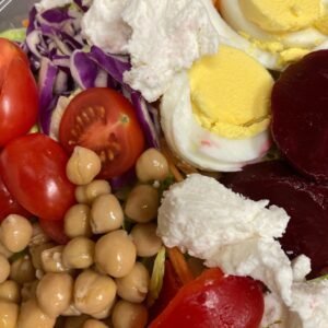 Winter Power Bowl With Goat Cheese & Beets