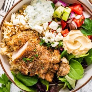 Greek Chicken Pilaf Bowl